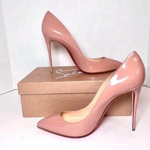 NEW CHRISTIAN LOUBOUTIN Patent Leather Pigalle
Nude 100 mm Pumps EU 41 US 10|